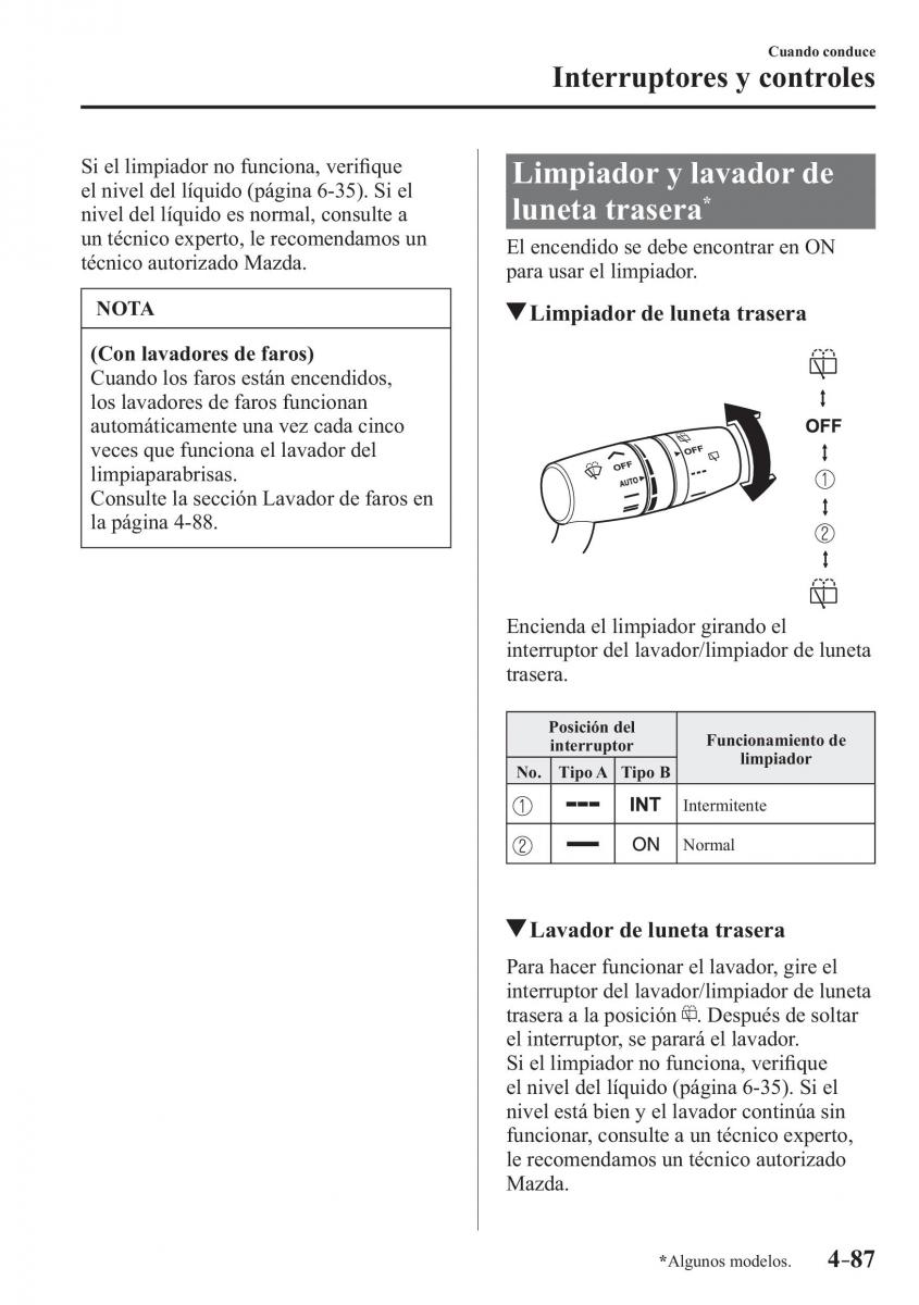 Mazda 3 III manual del propietario / page 247