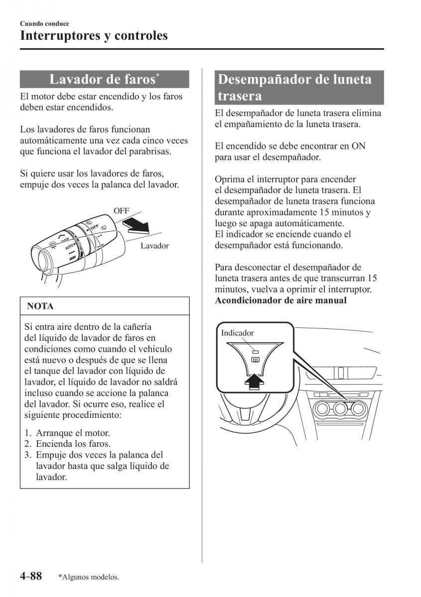 Mazda 3 III manual del propietario / page 248