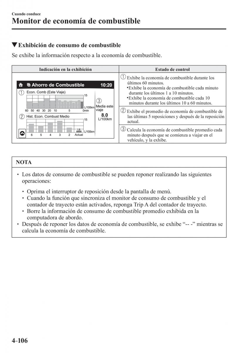 Mazda 3 III manual del propietario / page 266