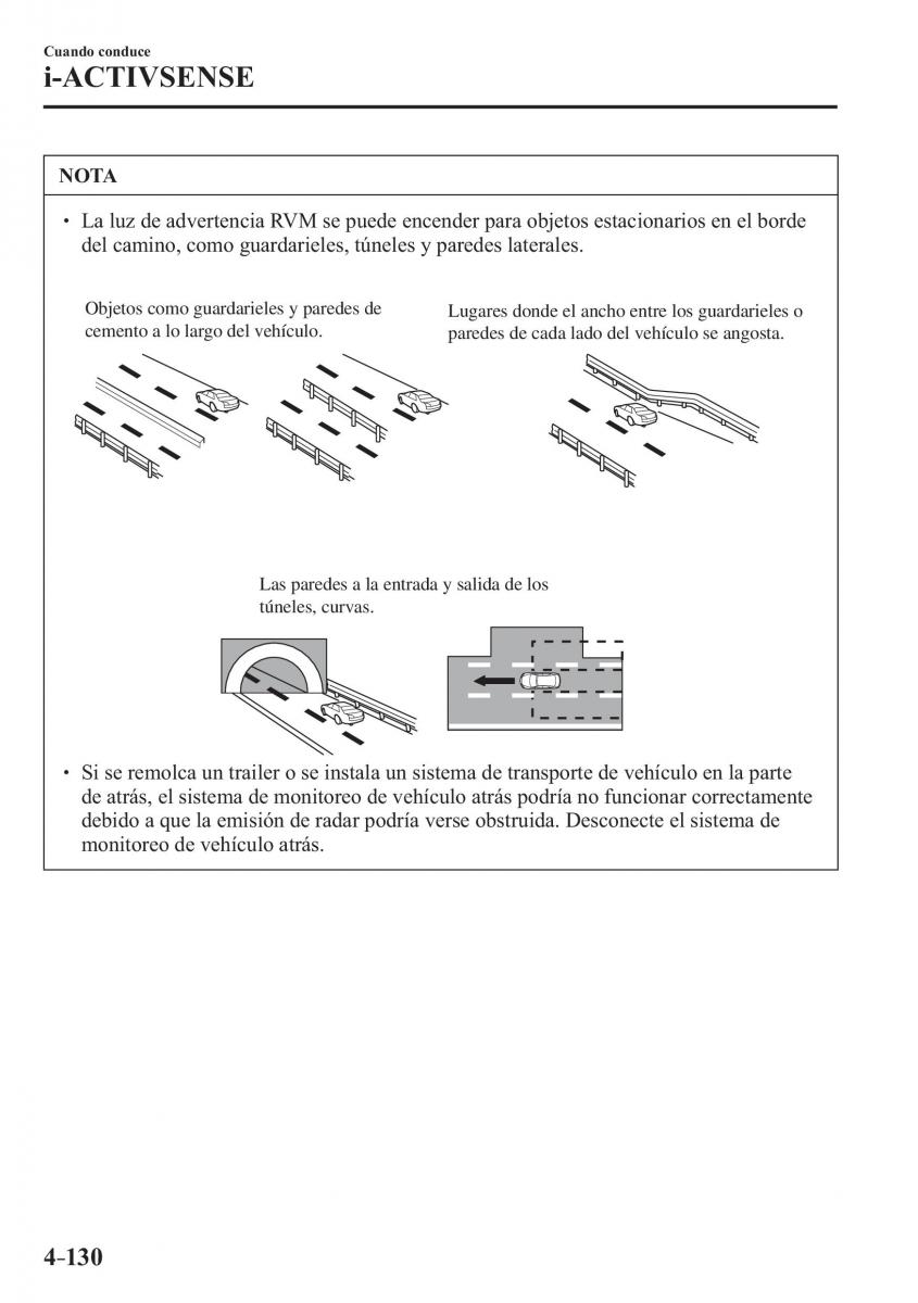 Mazda 3 III manual del propietario / page 290