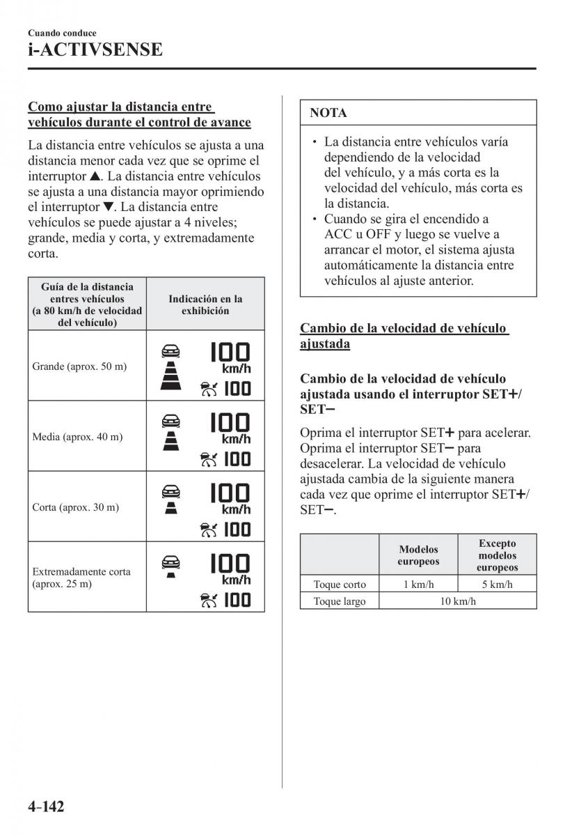 Mazda 3 III manual del propietario / page 302