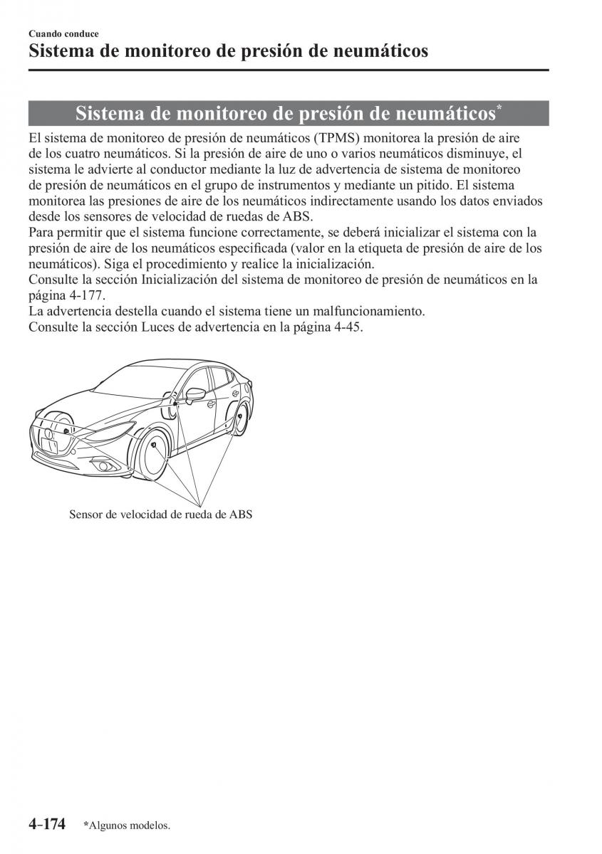 Mazda 3 III manual del propietario / page 334