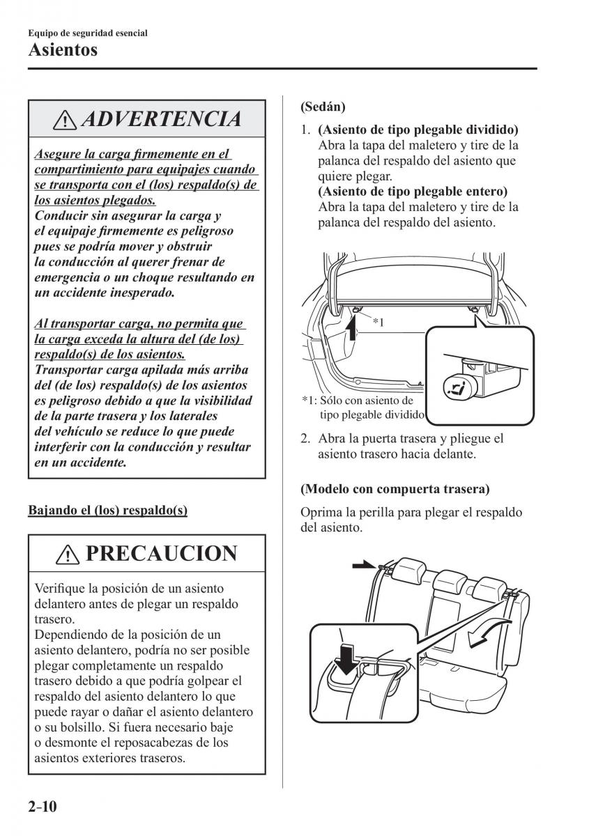 Mazda 3 III manual del propietario / page 34