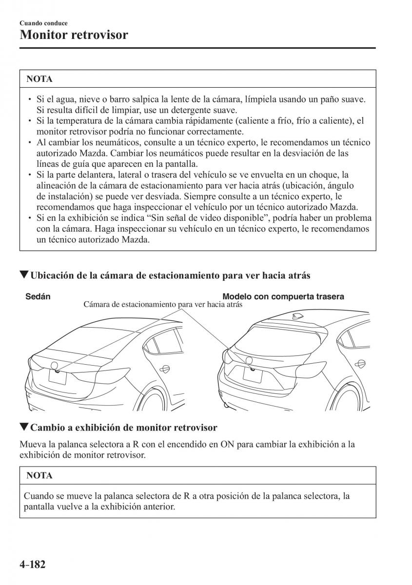 Mazda 3 III manual del propietario / page 342