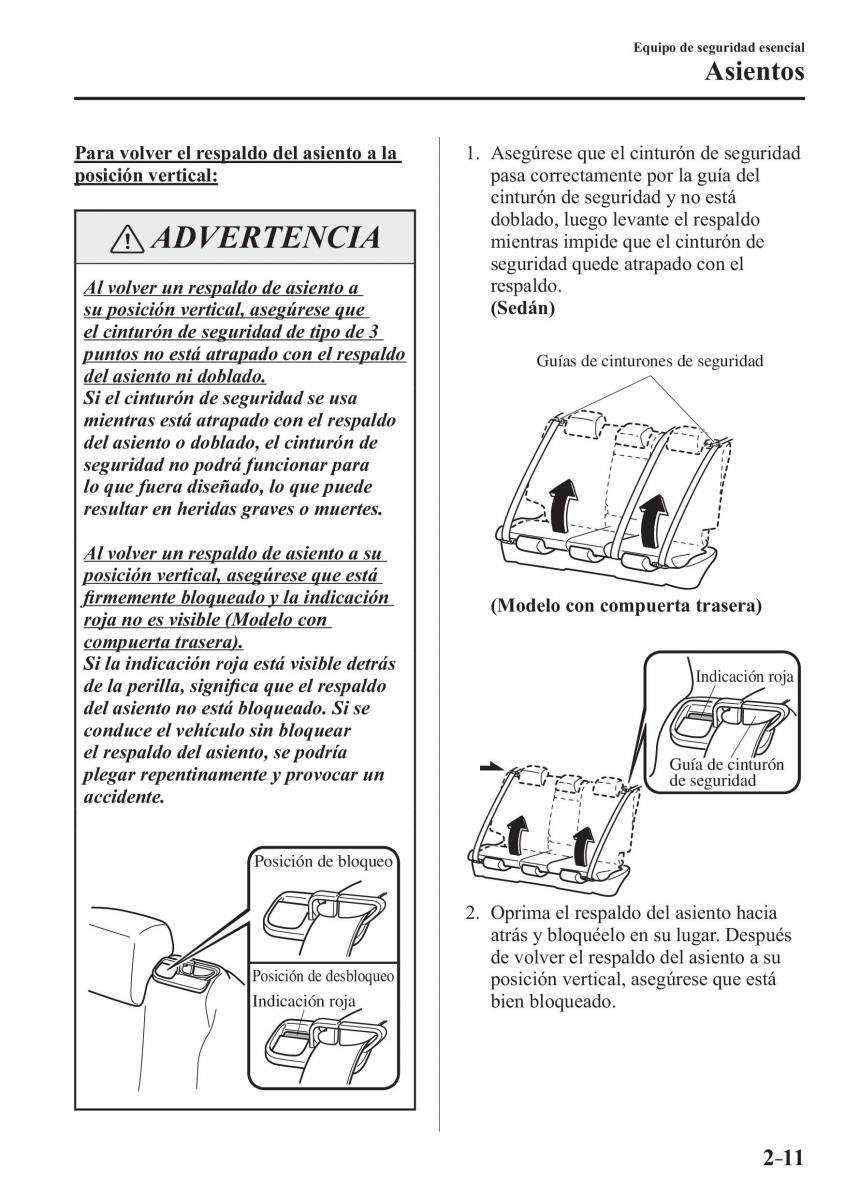 Mazda 3 III manual del propietario / page 35