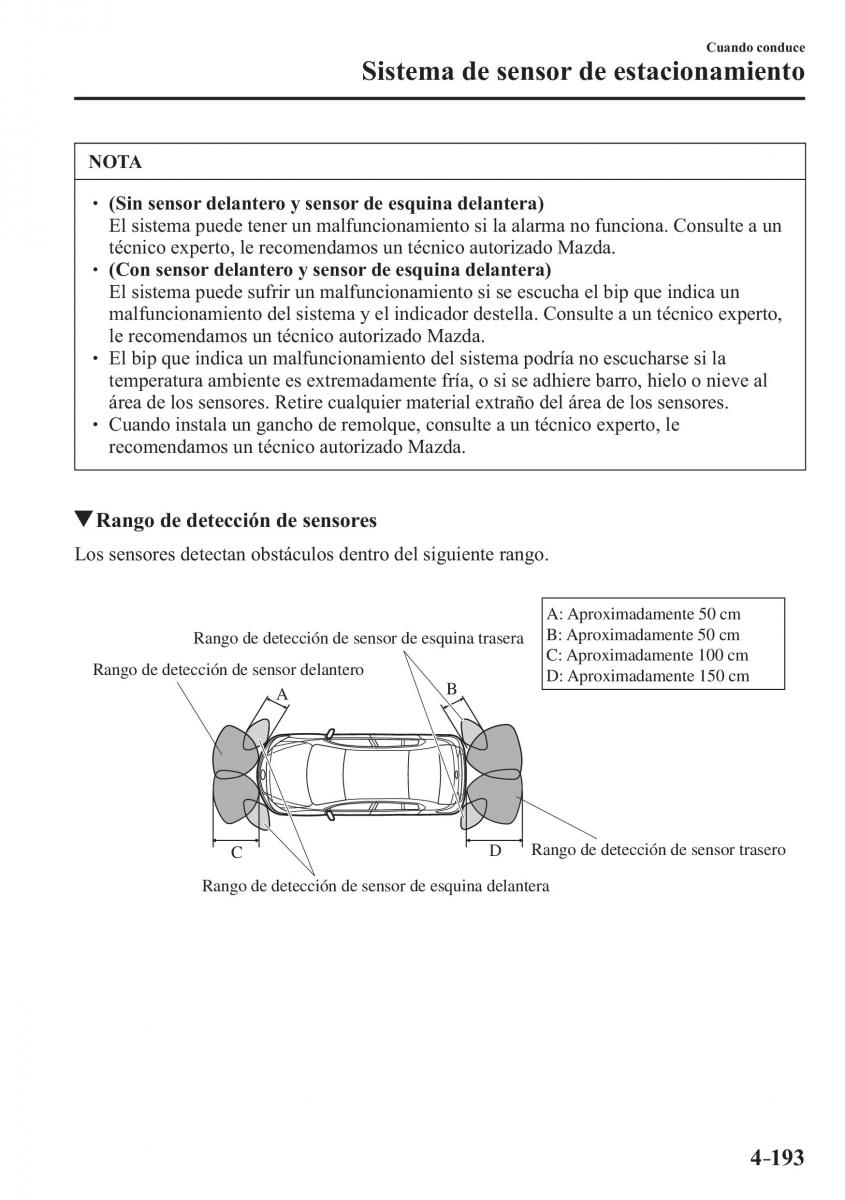 Mazda 3 III manual del propietario / page 353