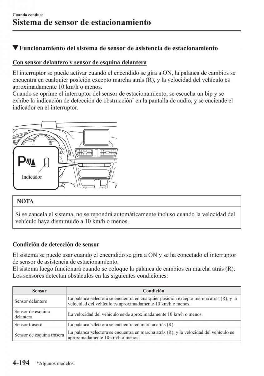 Mazda 3 III manual del propietario / page 354