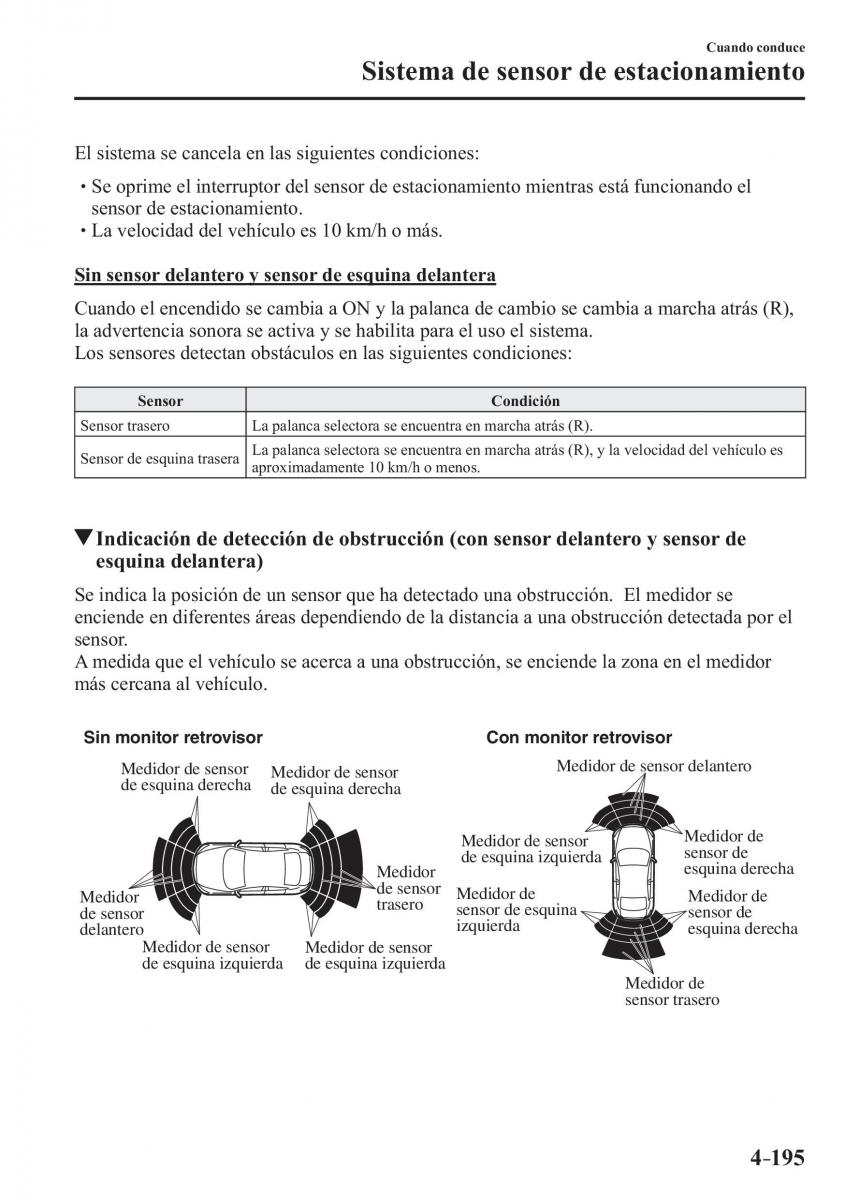 Mazda 3 III manual del propietario / page 355