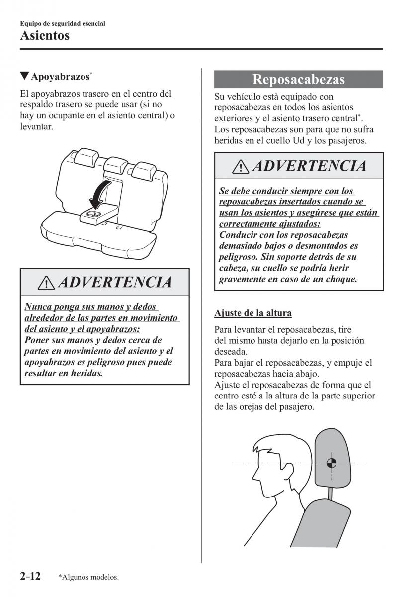 Mazda 3 III manual del propietario / page 36