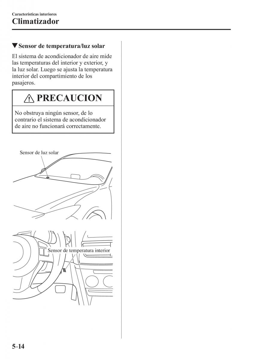 Mazda 3 III manual del propietario / page 374