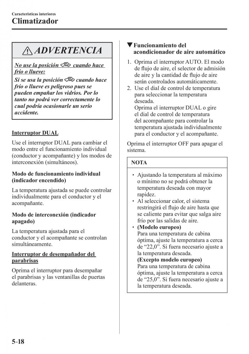 Mazda 3 III manual del propietario / page 378