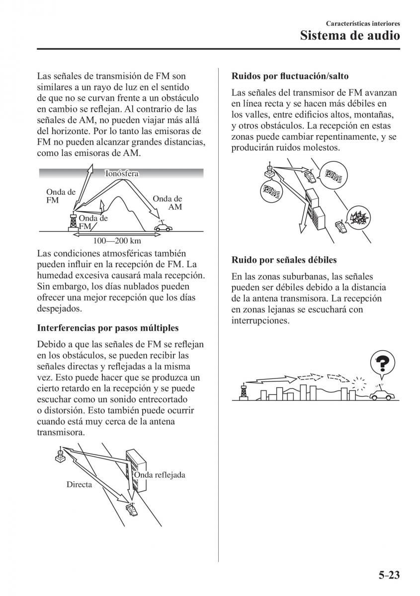 Mazda 3 III manual del propietario / page 383