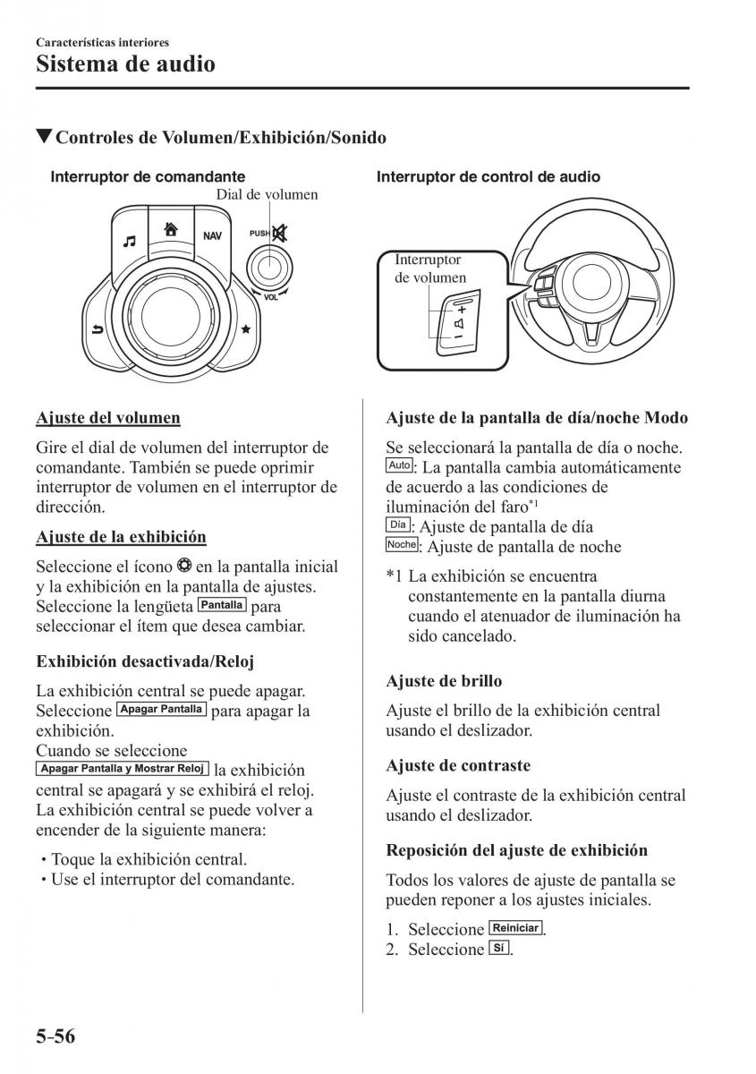 Mazda 3 III manual del propietario / page 416