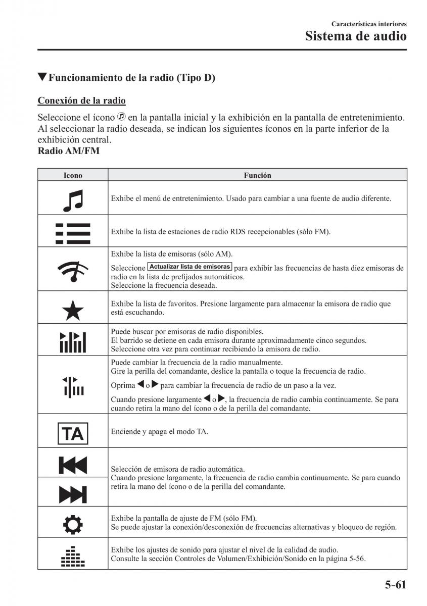 Mazda 3 III manual del propietario / page 421