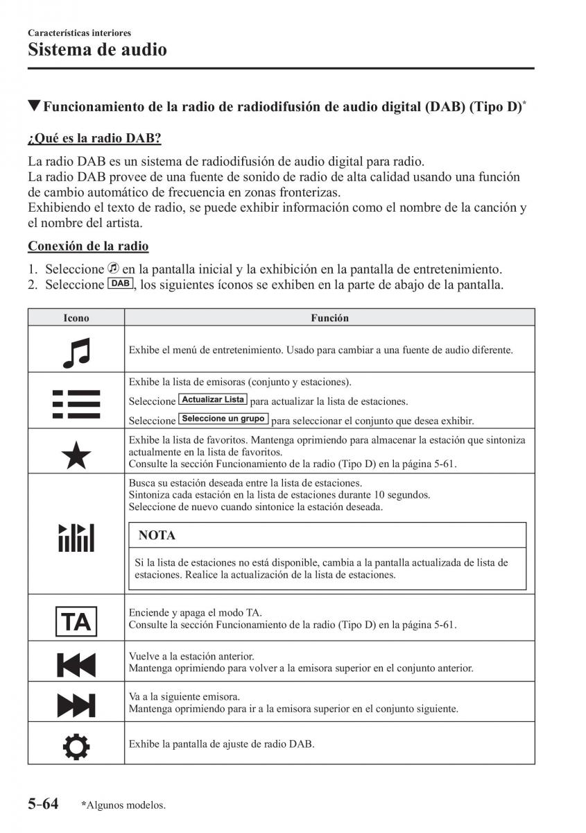 Mazda 3 III manual del propietario / page 424