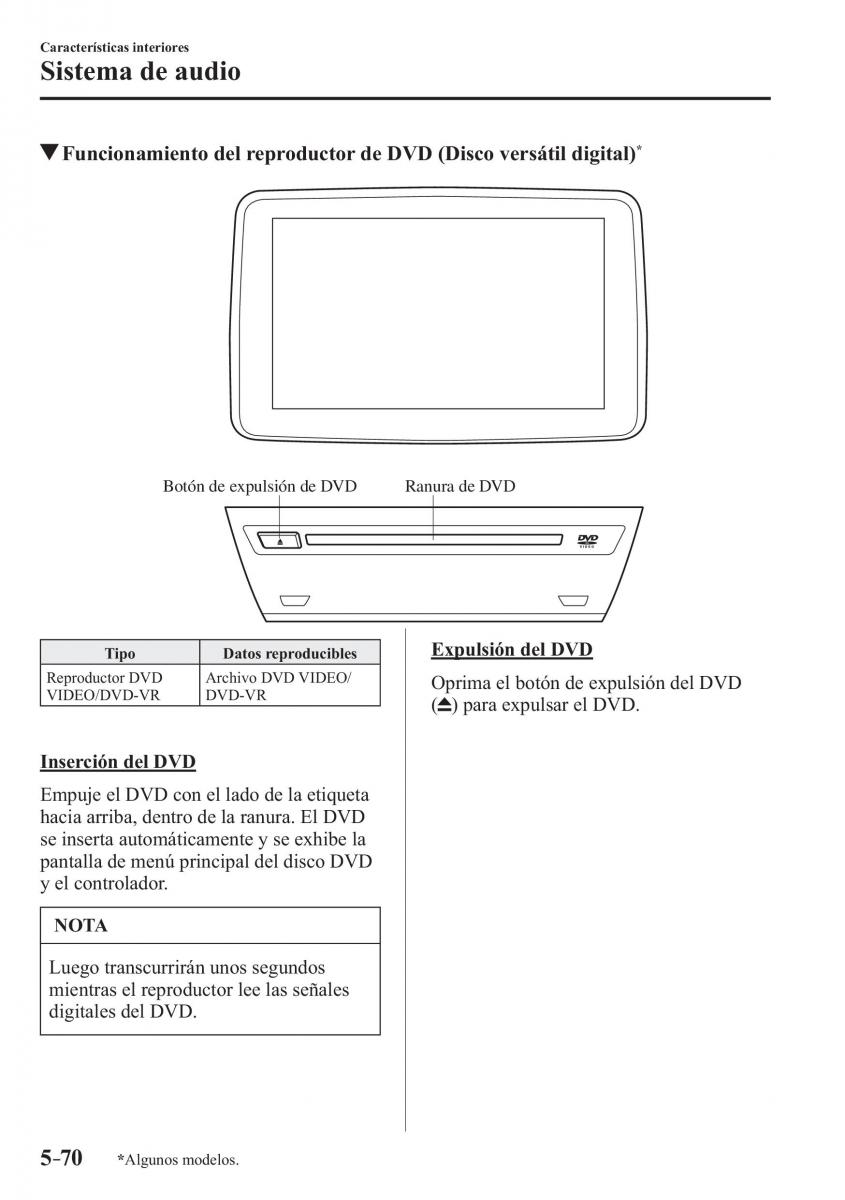 Mazda 3 III manual del propietario / page 430