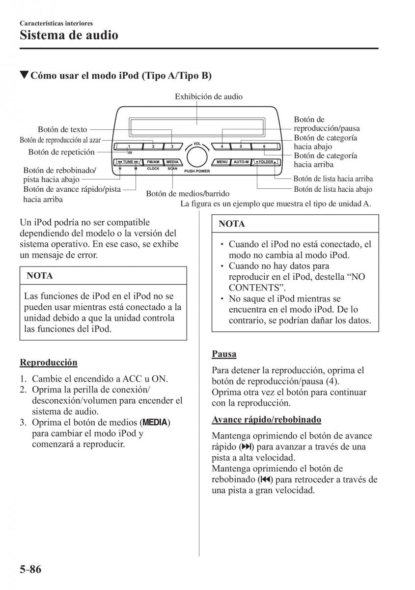 Mazda 3 III manual del propietario / page 446