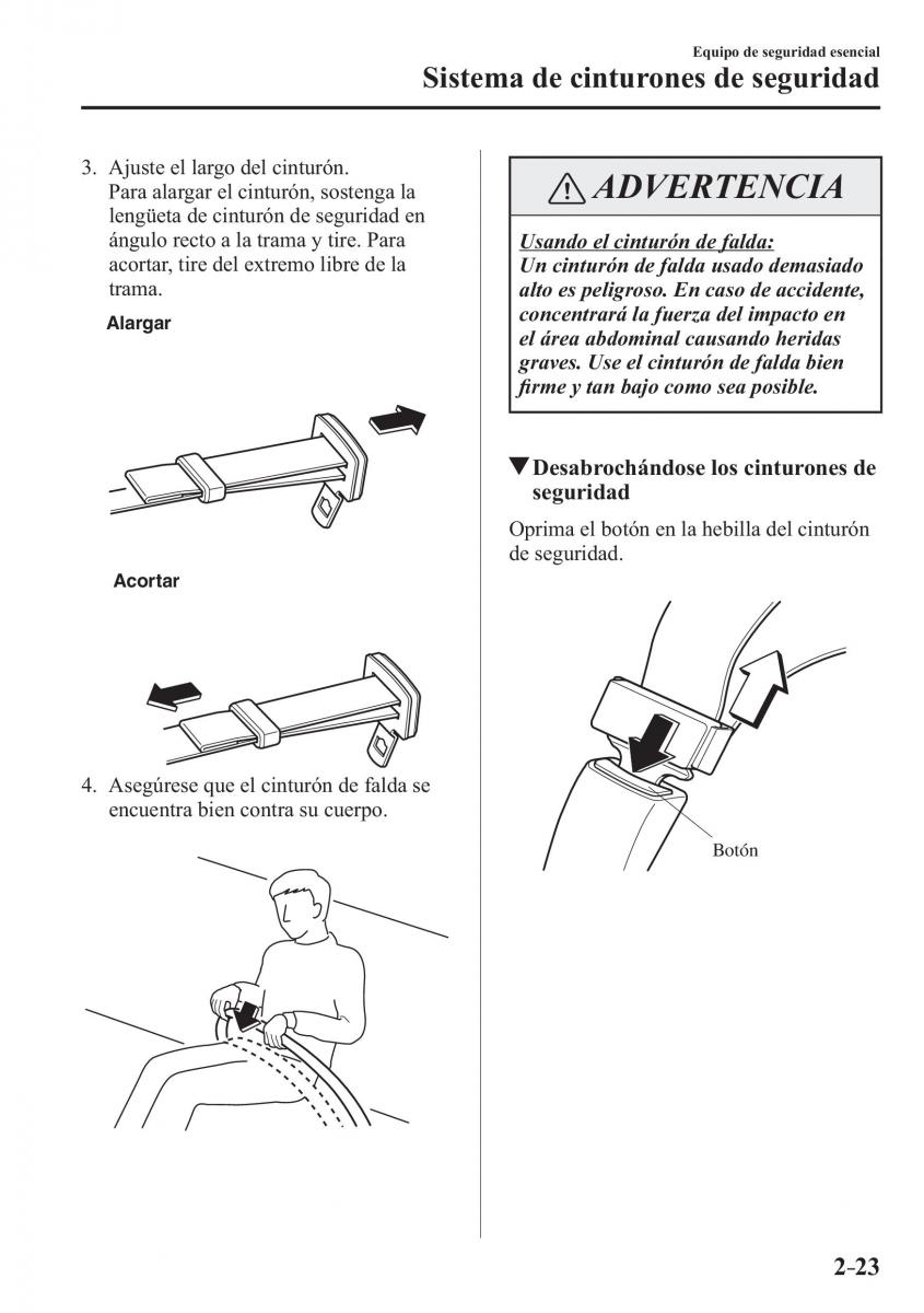 Mazda 3 III manual del propietario / page 47