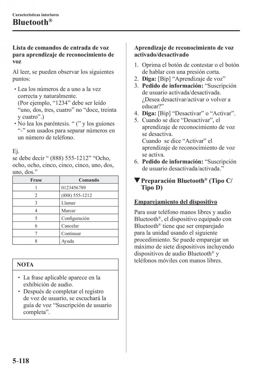 Mazda 3 III manual del propietario / page 478