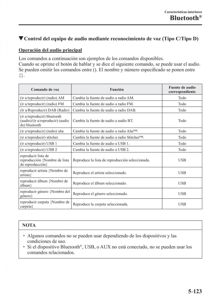 Mazda 3 III manual del propietario / page 483