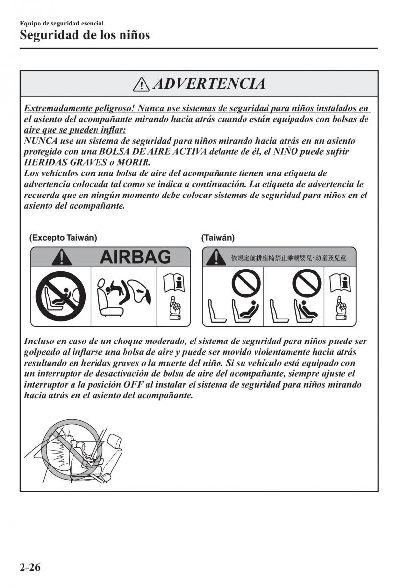 Mazda 3 III manual del propietario / page 50