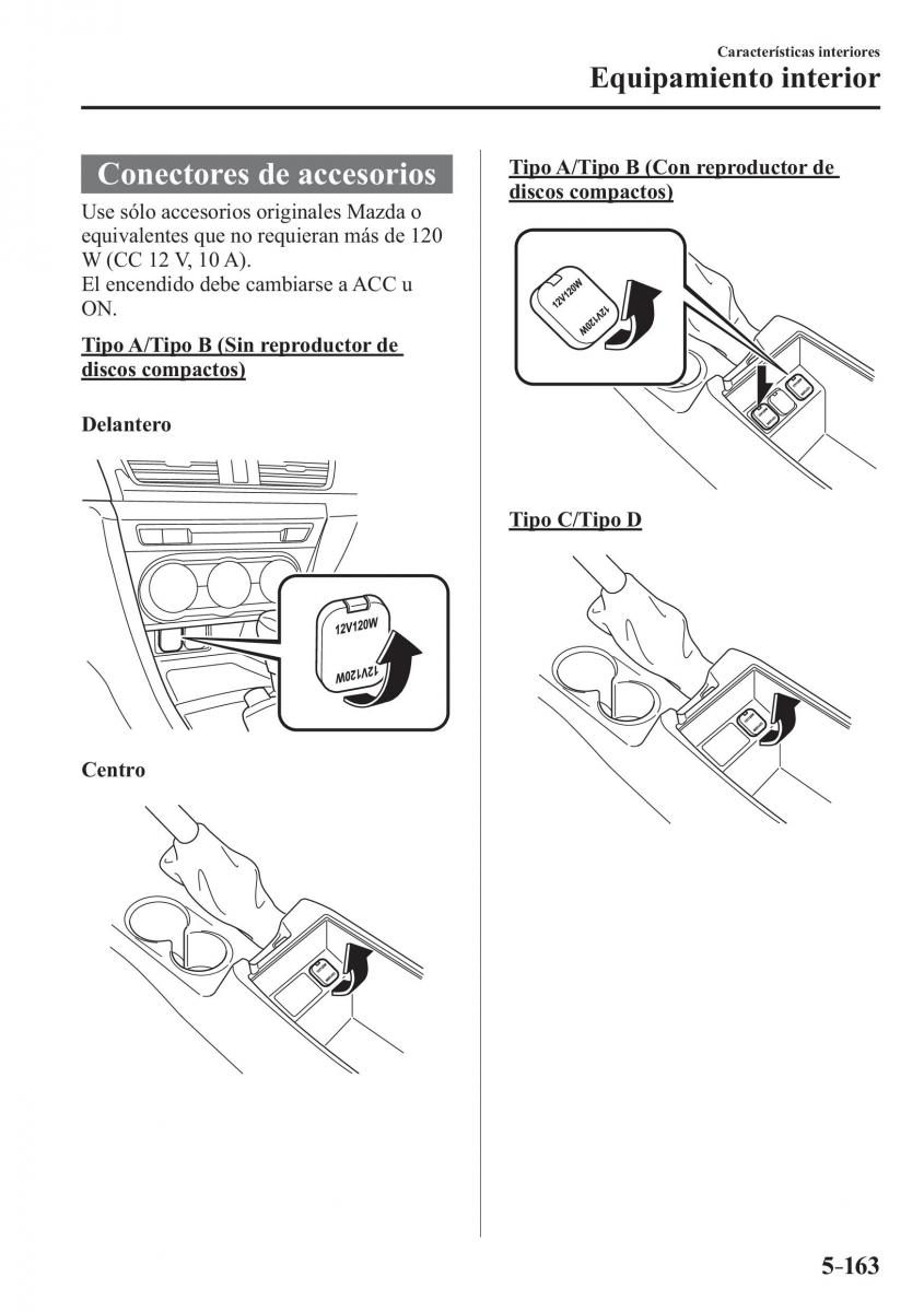 Mazda 3 III manual del propietario / page 523