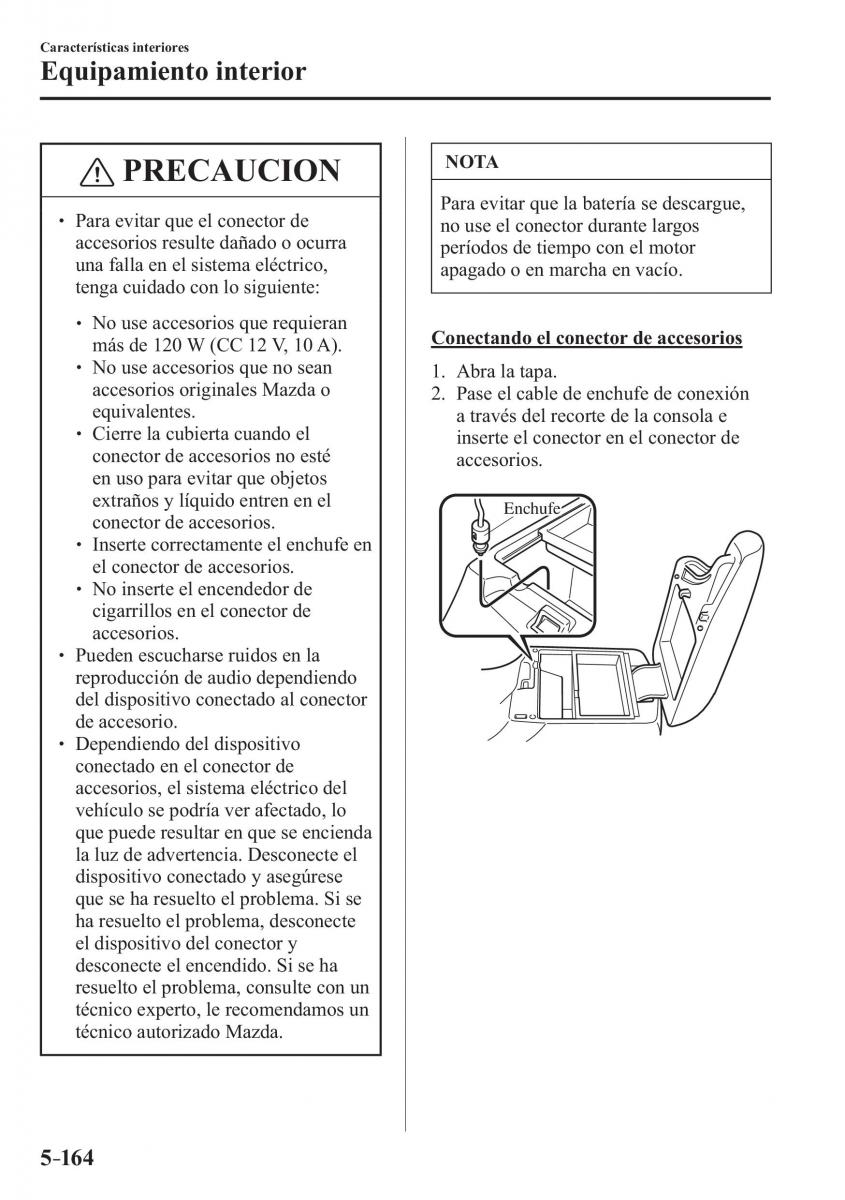 Mazda 3 III manual del propietario / page 524