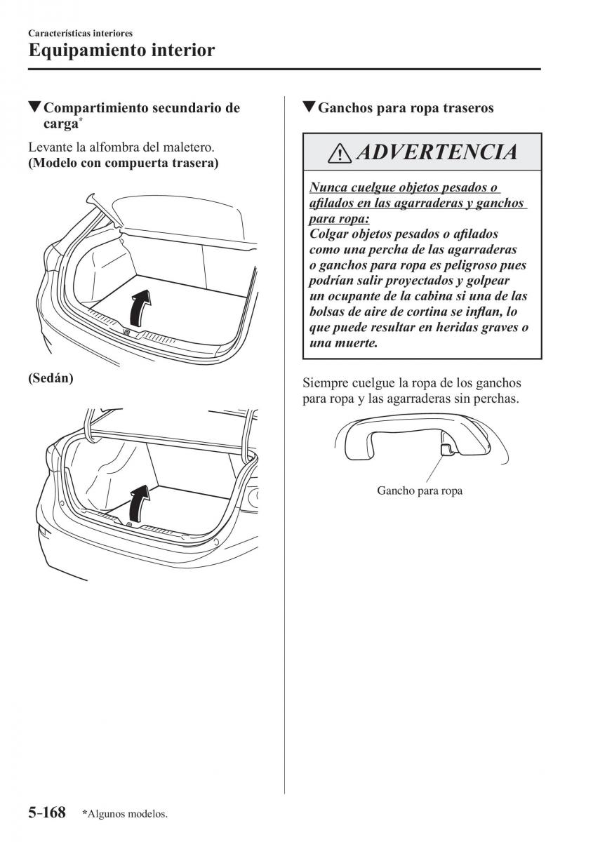 Mazda 3 III manual del propietario / page 528