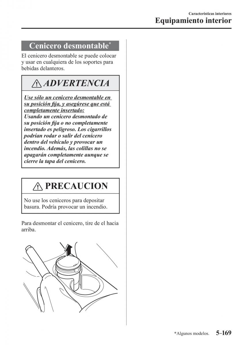 Mazda 3 III manual del propietario / page 529