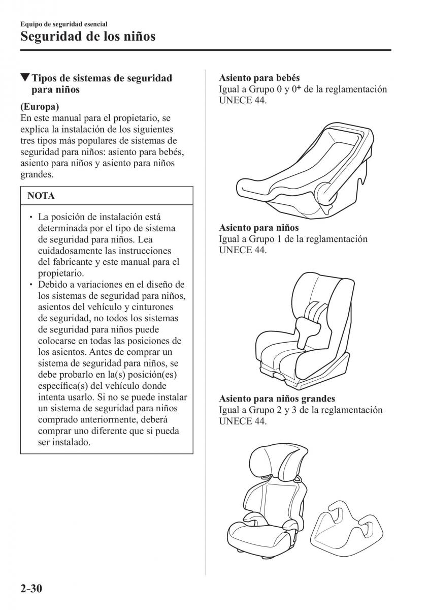 Mazda 3 III manual del propietario / page 54