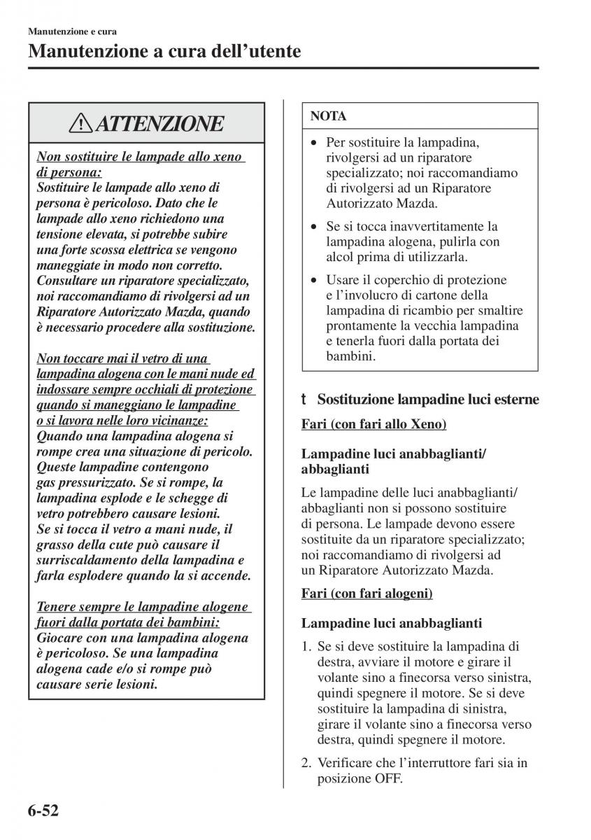 Mazda 3 III manuale del proprietario / page 548