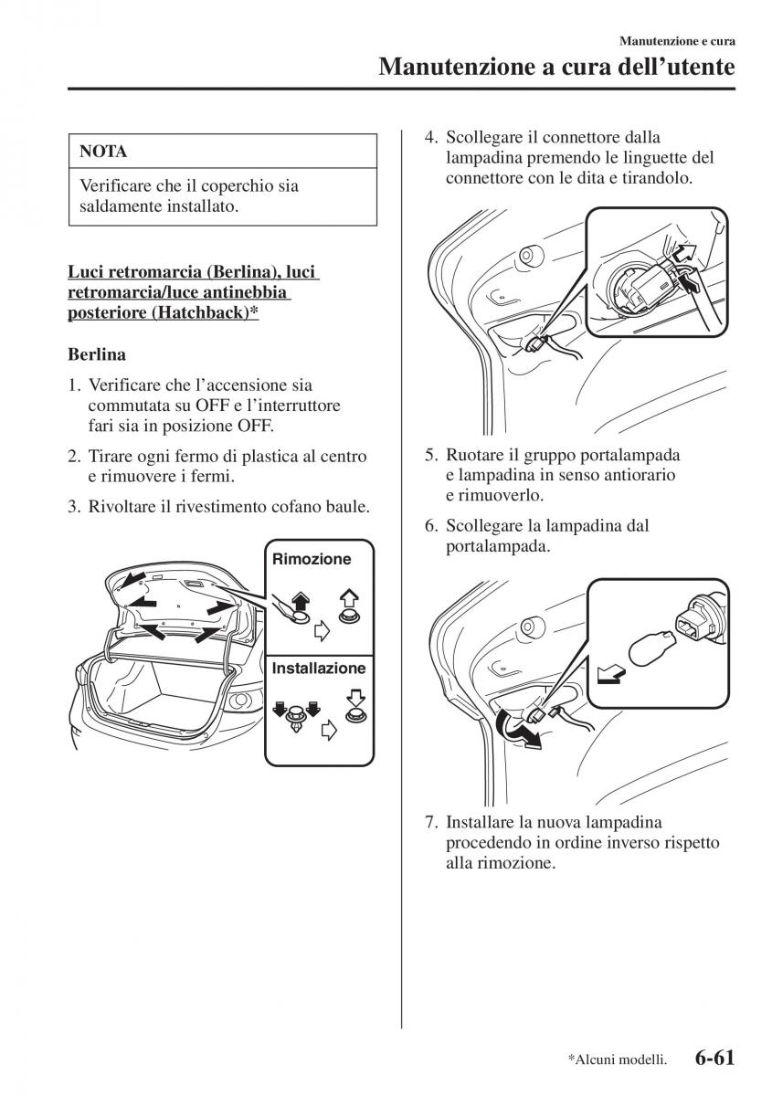 Mazda 3 III manuale del proprietario / page 557