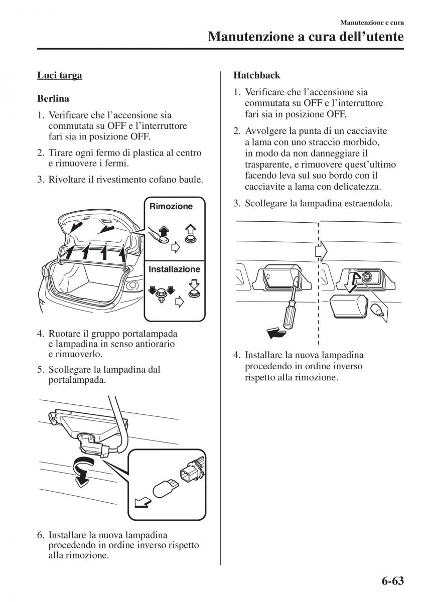 Mazda 3 III manuale del proprietario / page 559