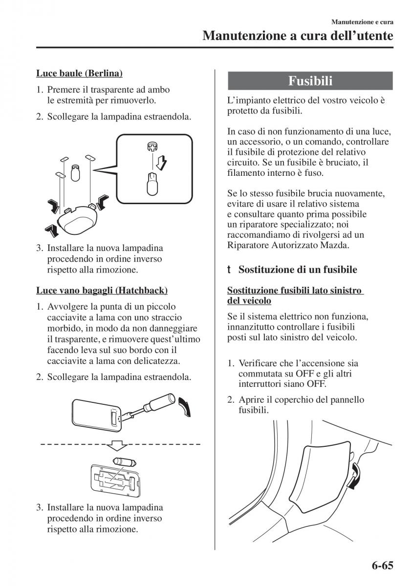 Mazda 3 III manuale del proprietario / page 561