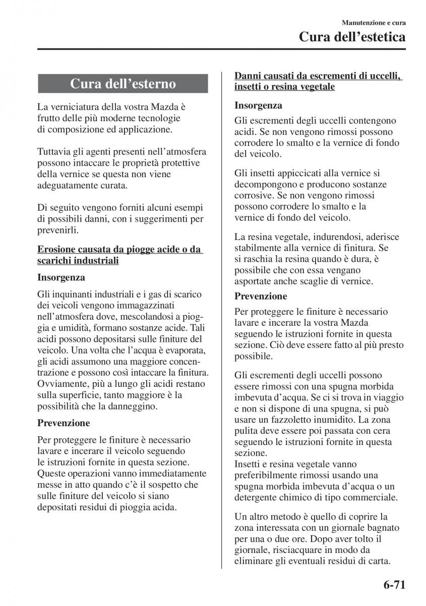 Mazda 3 III manuale del proprietario / page 567