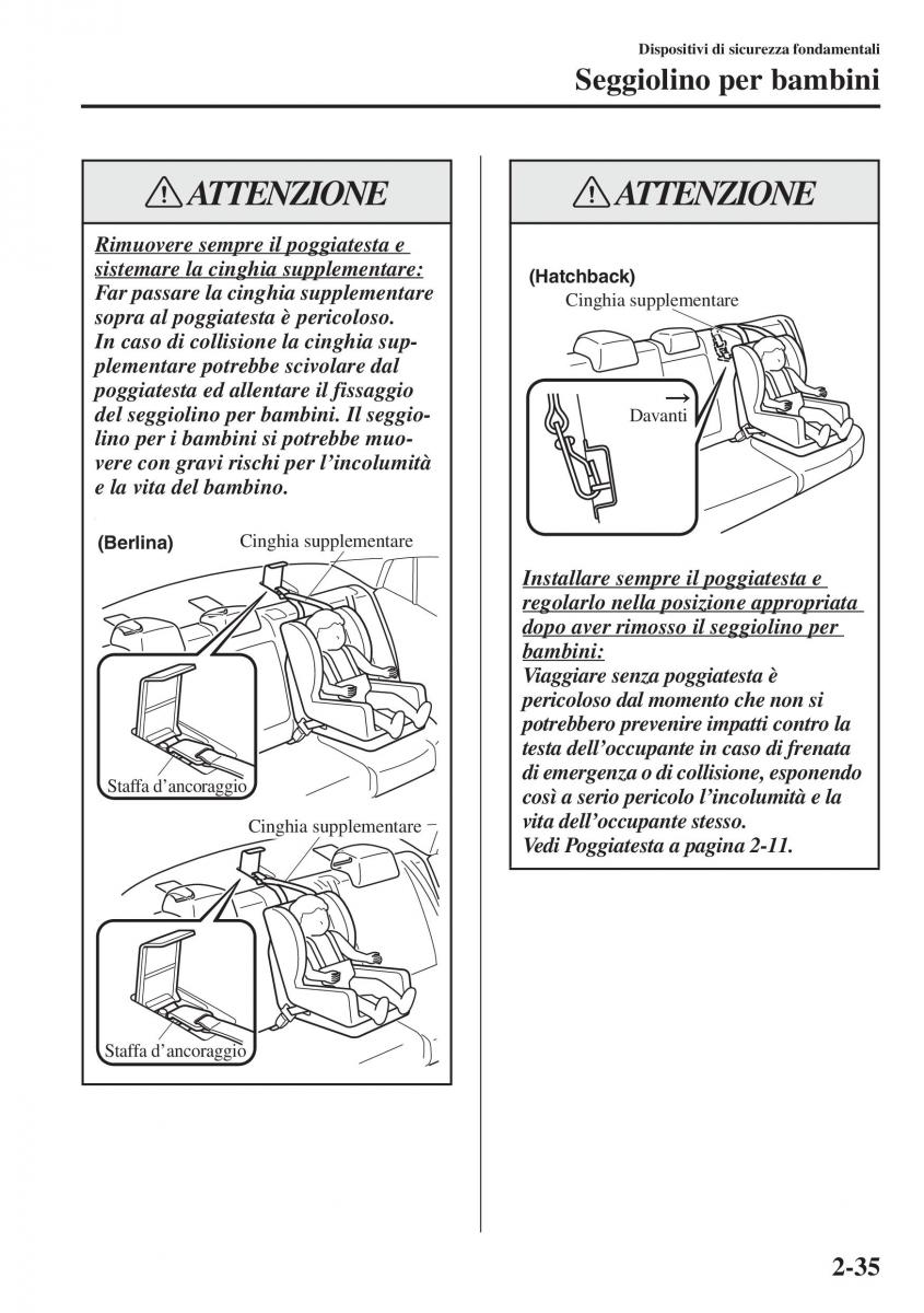 Mazda 3 III manuale del proprietario / page 59