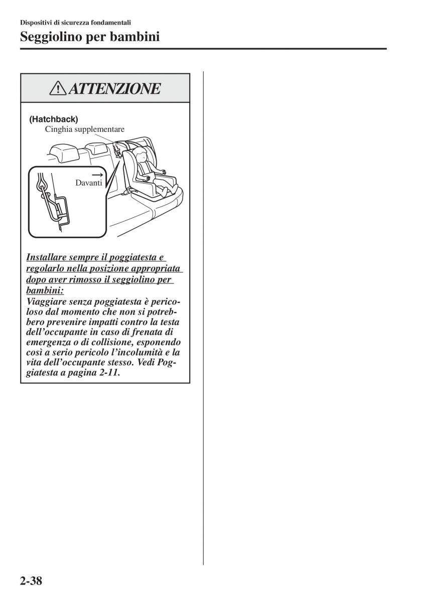 Mazda 3 III manuale del proprietario / page 62