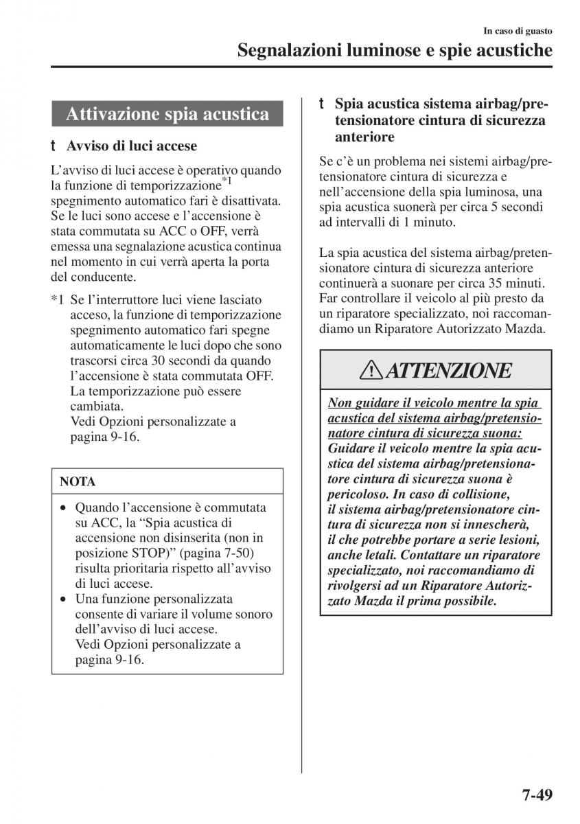 Mazda 3 III manuale del proprietario / page 625