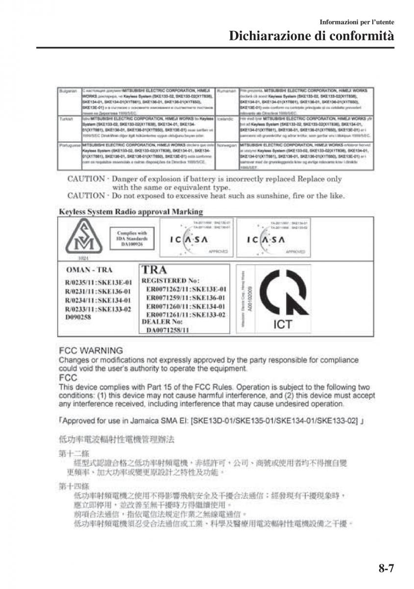 Mazda 3 III manuale del proprietario / page 639