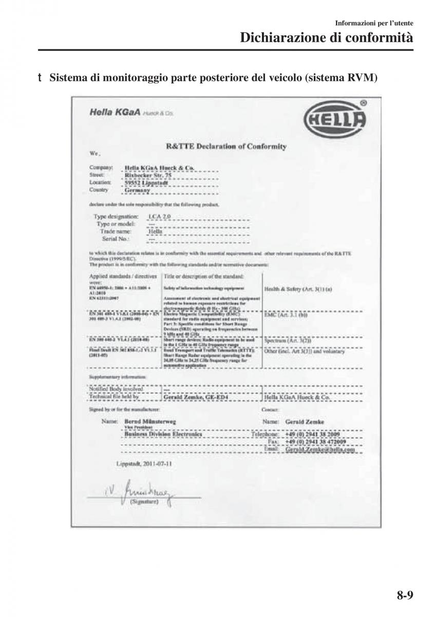 Mazda 3 III manuale del proprietario / page 641