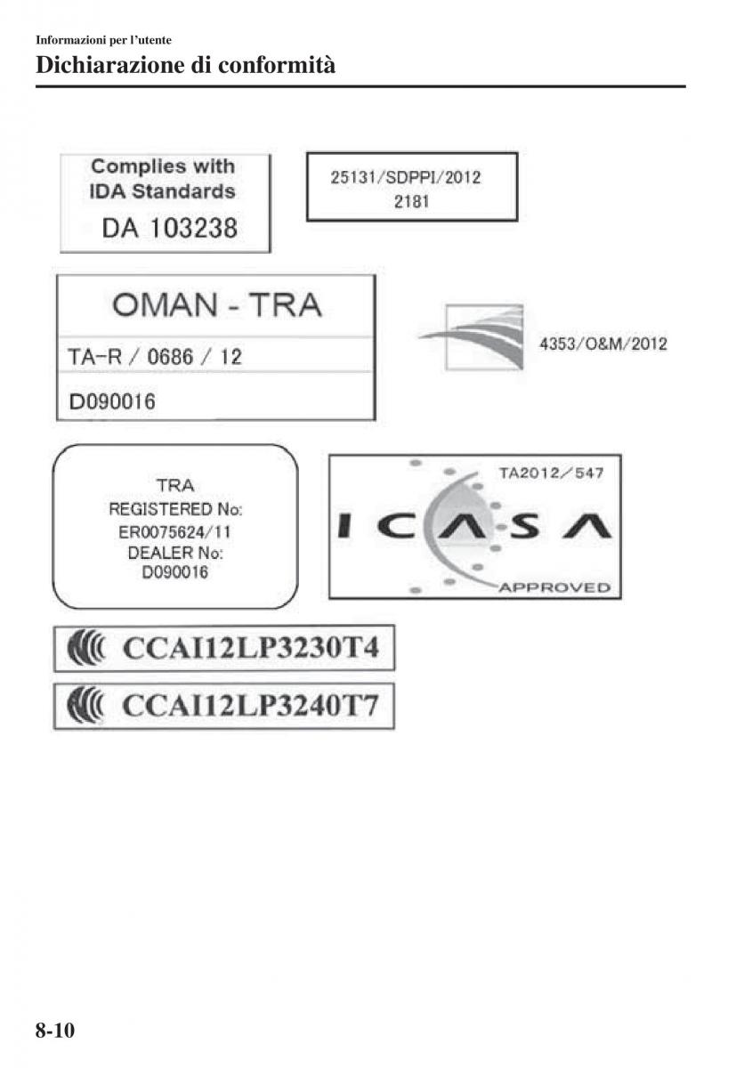 Mazda 3 III manuale del proprietario / page 642