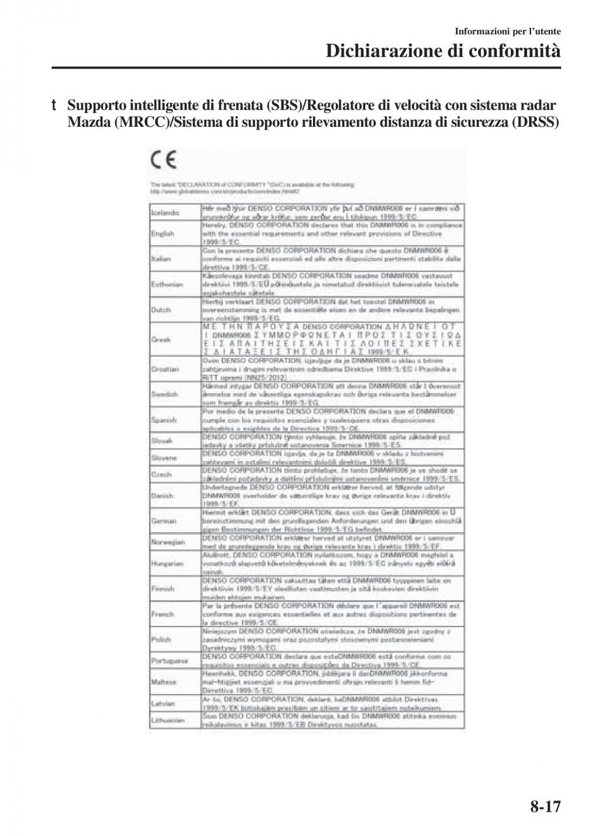 Mazda 3 III manuale del proprietario / page 649