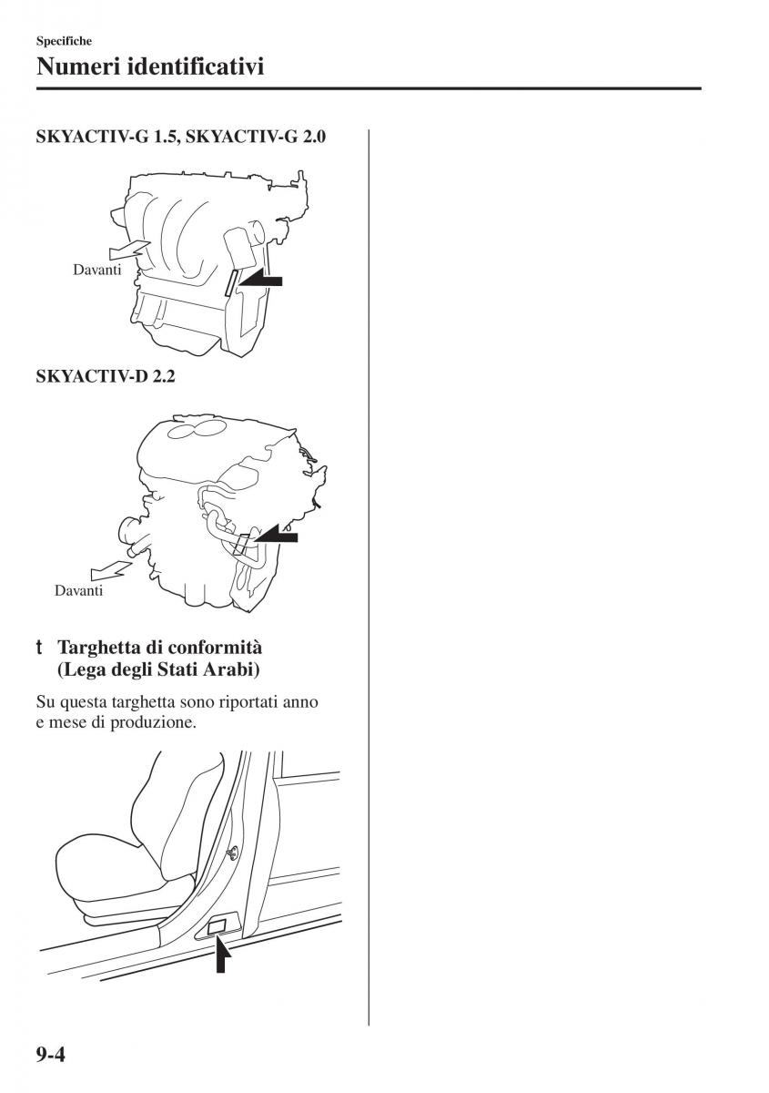 Mazda 3 III manuale del proprietario / page 658