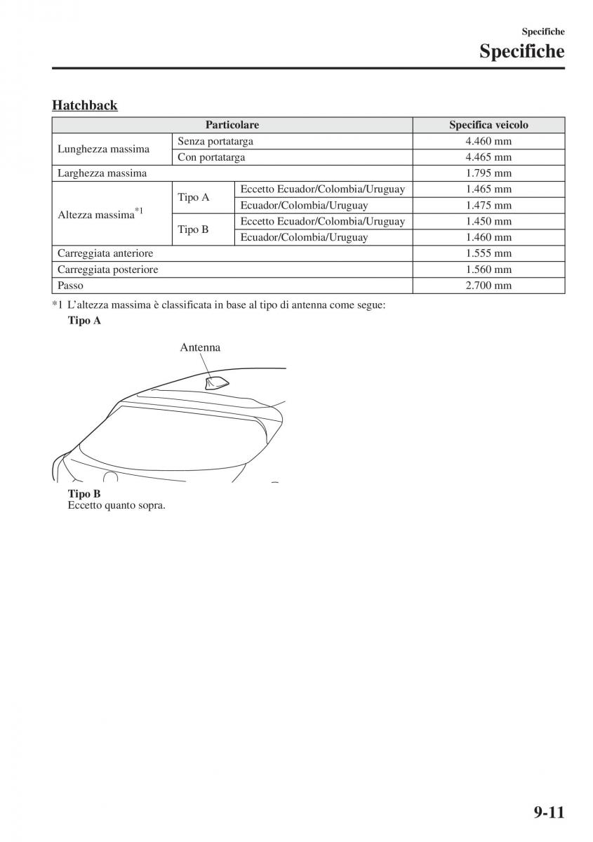 Mazda 3 III manuale del proprietario / page 665