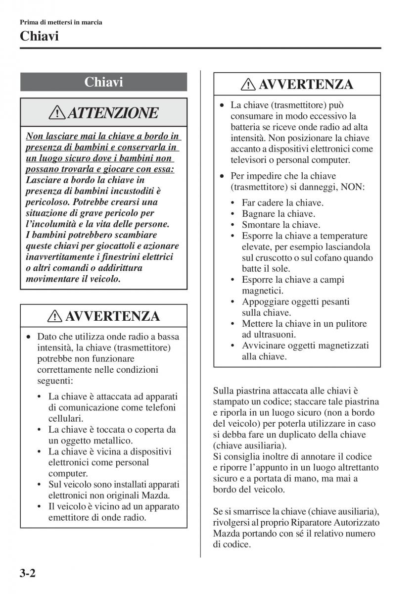 Mazda 3 III manuale del proprietario / page 80