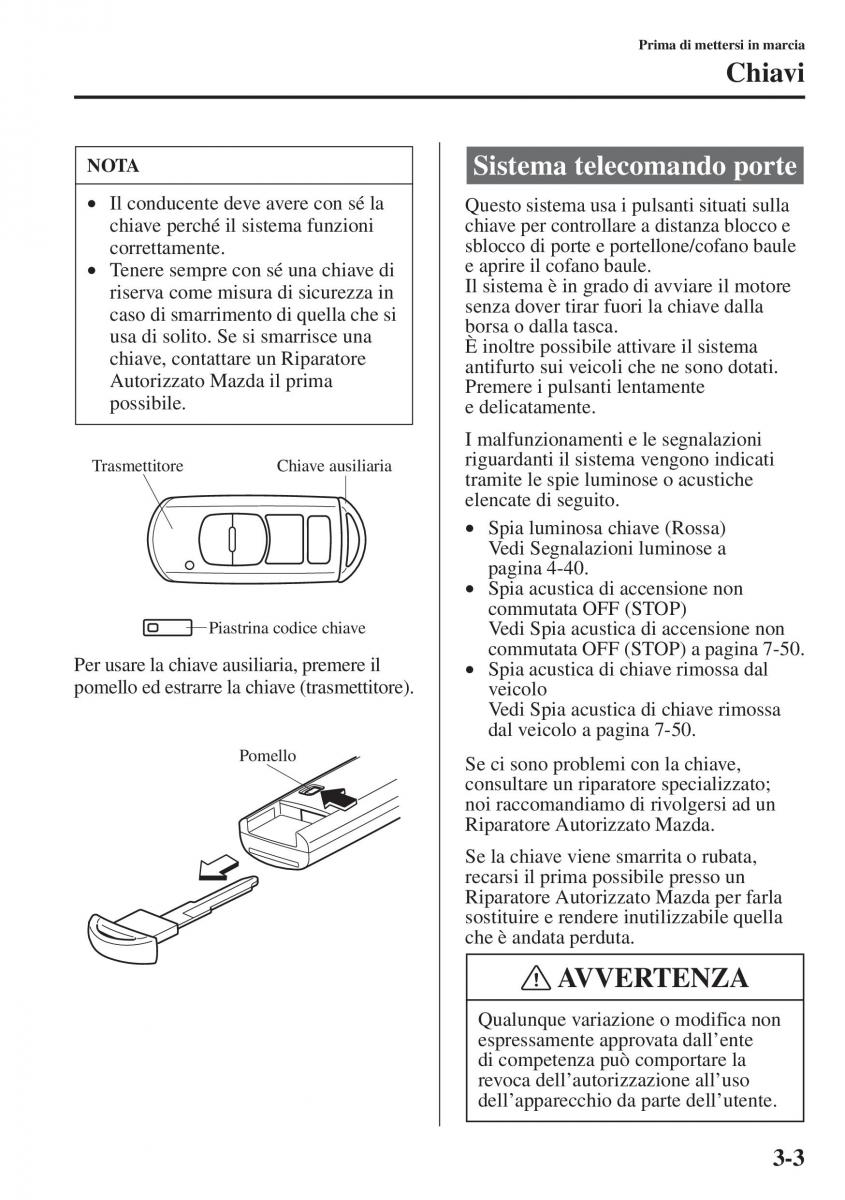 Mazda 3 III manuale del proprietario / page 81