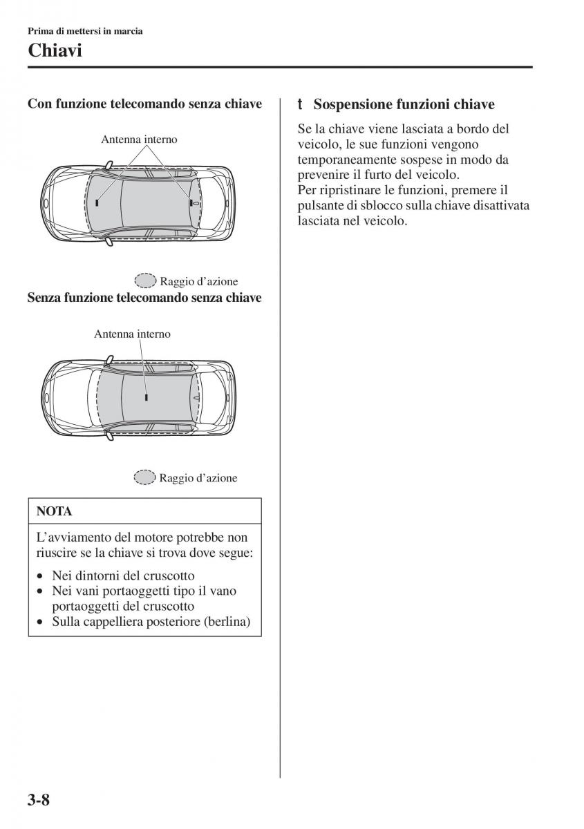 Mazda 3 III manuale del proprietario / page 86