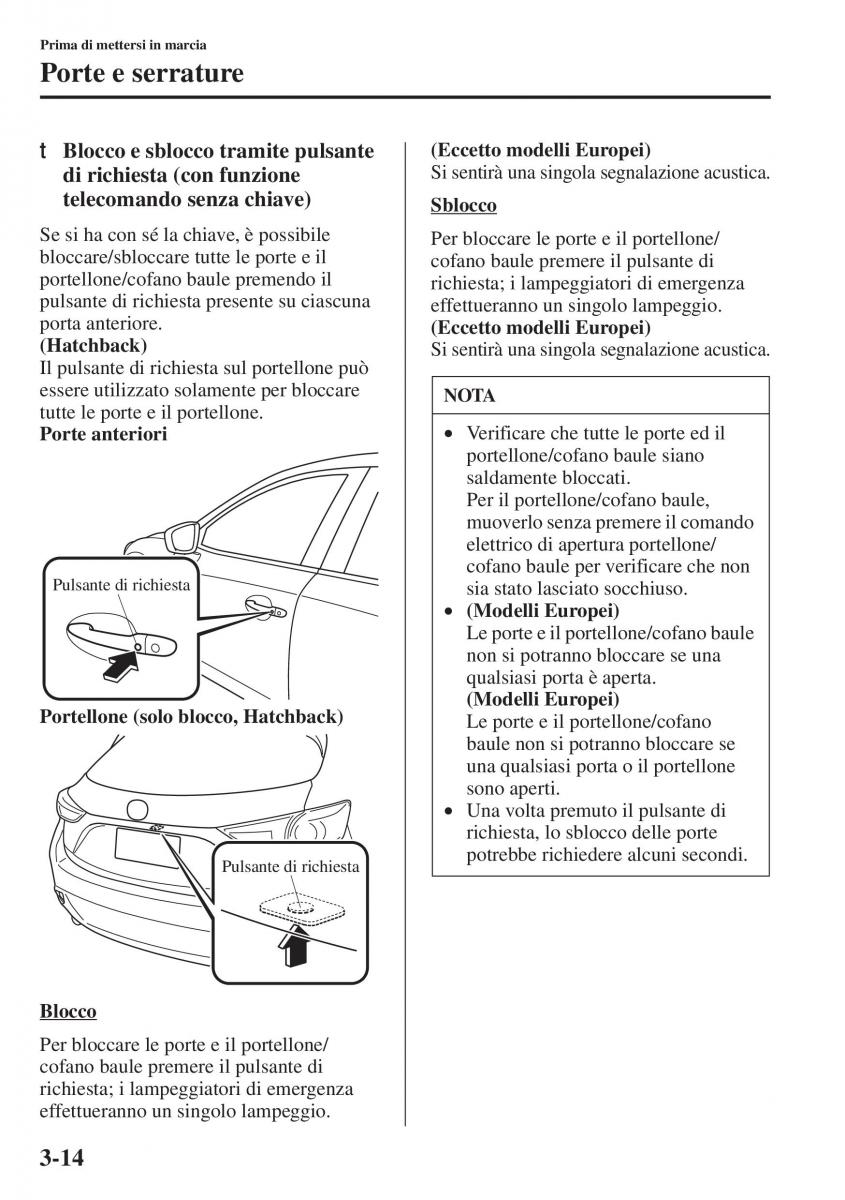 Mazda 3 III manuale del proprietario / page 92