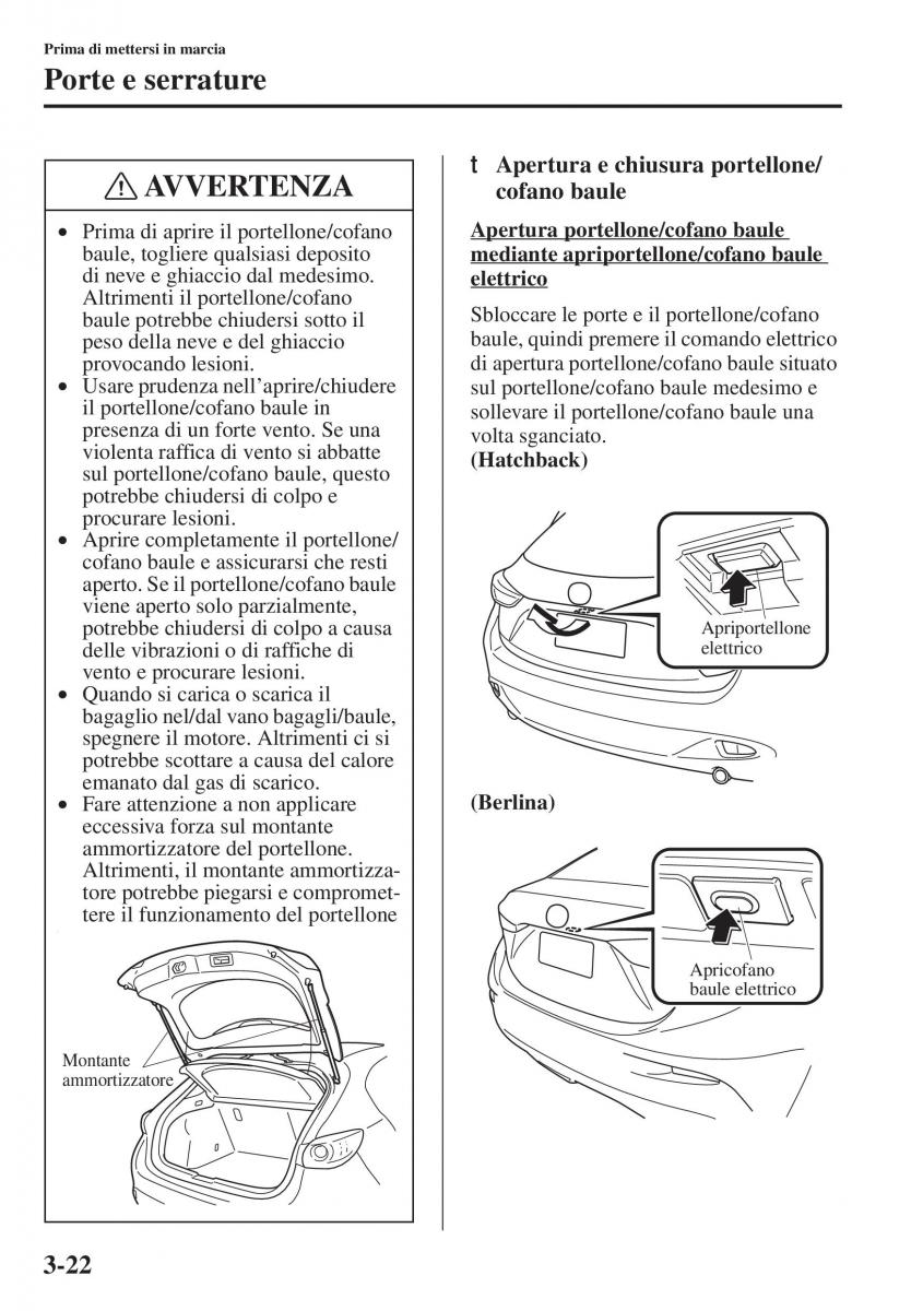 Mazda 3 III manuale del proprietario / page 100