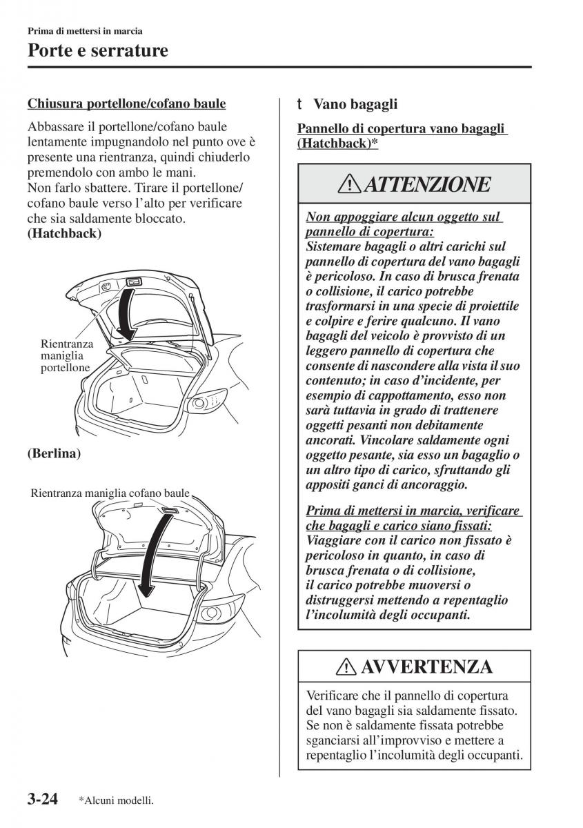 Mazda 3 III manuale del proprietario / page 102